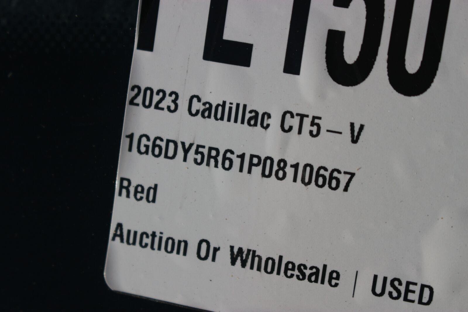 Used 2023 Radiant Red Tintcoat Cadillac V-Series Blackwing image 43