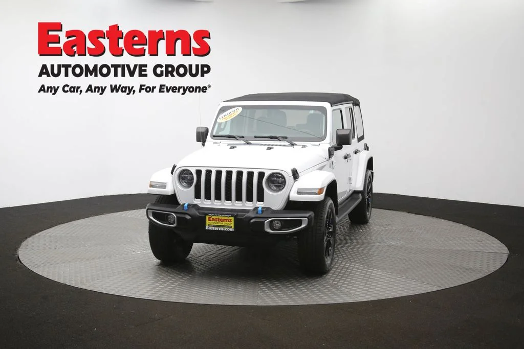 Used 2022 White Jeep Unlimited Sahara 4xe image 55