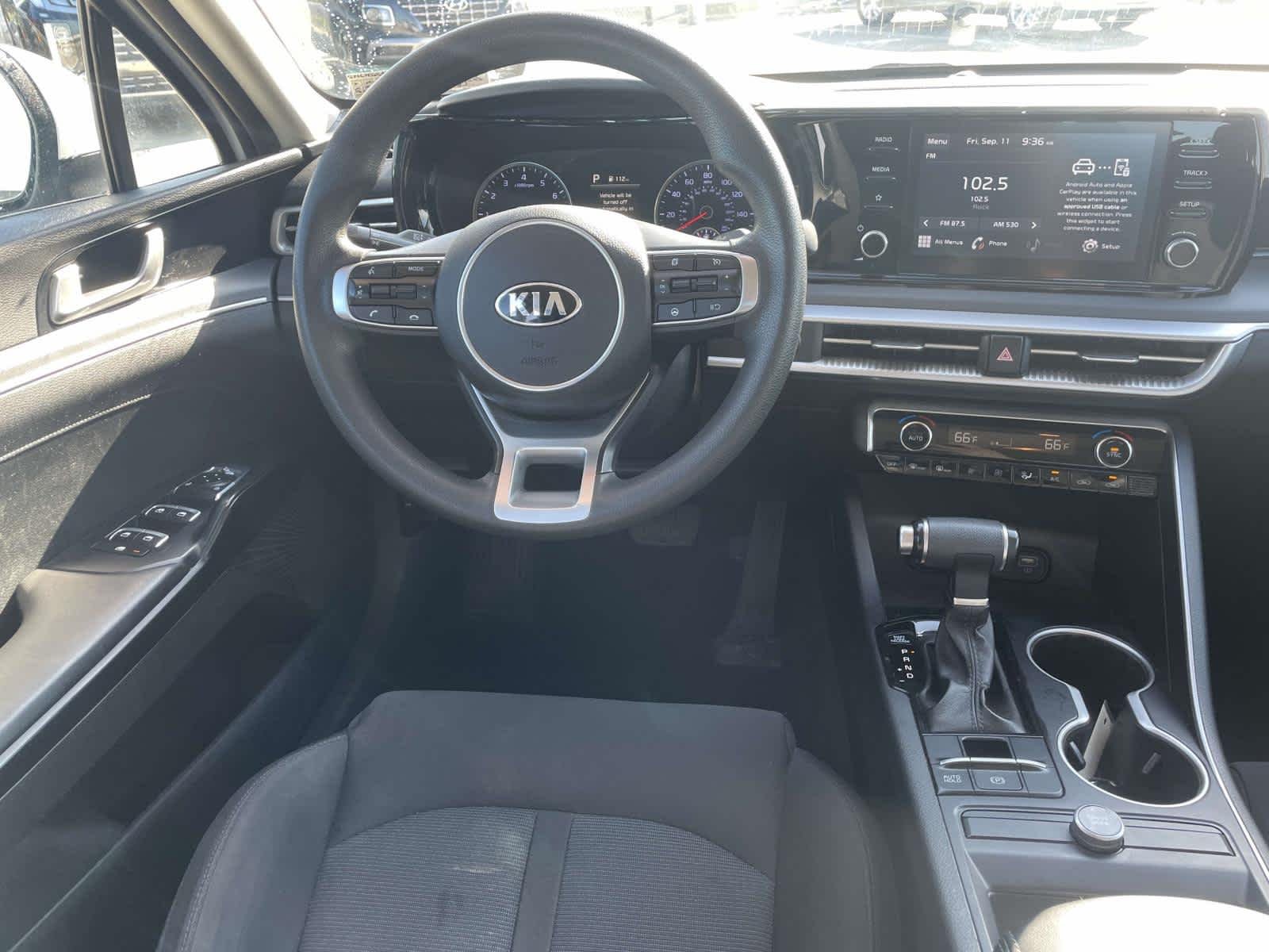 Used 2021 Glacial White Pearl Kia LXS image 2