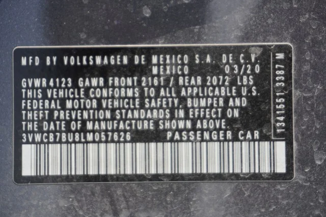 Used 2020 GREY Volkswagen S image 30