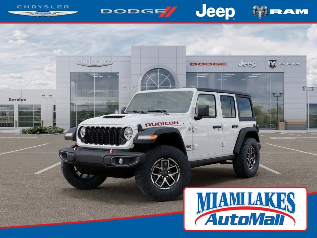 New 2026 Bright White Clearcoat Jeep Rubicon image 1