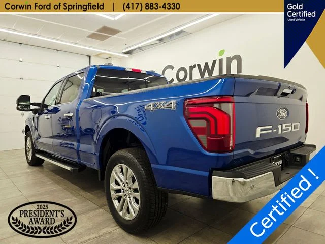 Certified Used 2024 Atlas Blue Metallic Ford Lariat image 4