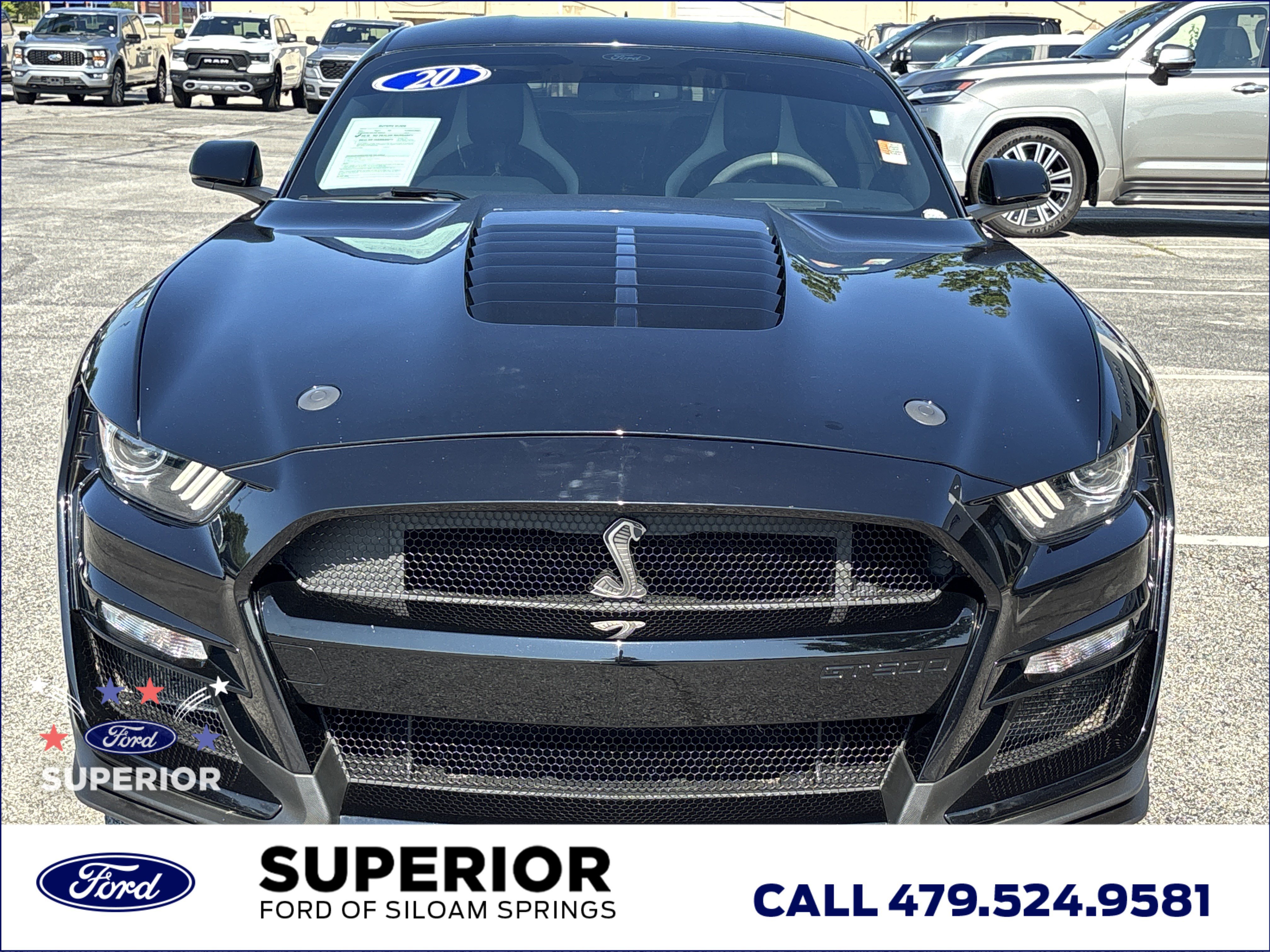 Used 2020 Shadow Black Ford Shelby GT500 Fastback image 10