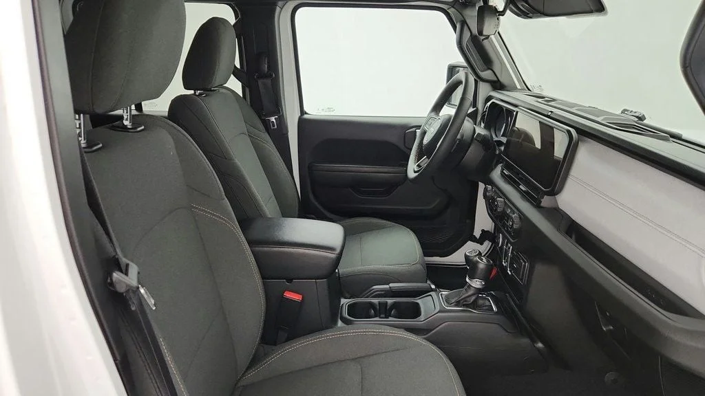 Used 2024 Bright White Clearcoat Jeep Sport S 4x4 w/ Convenience Group & Black Hard Top image 24