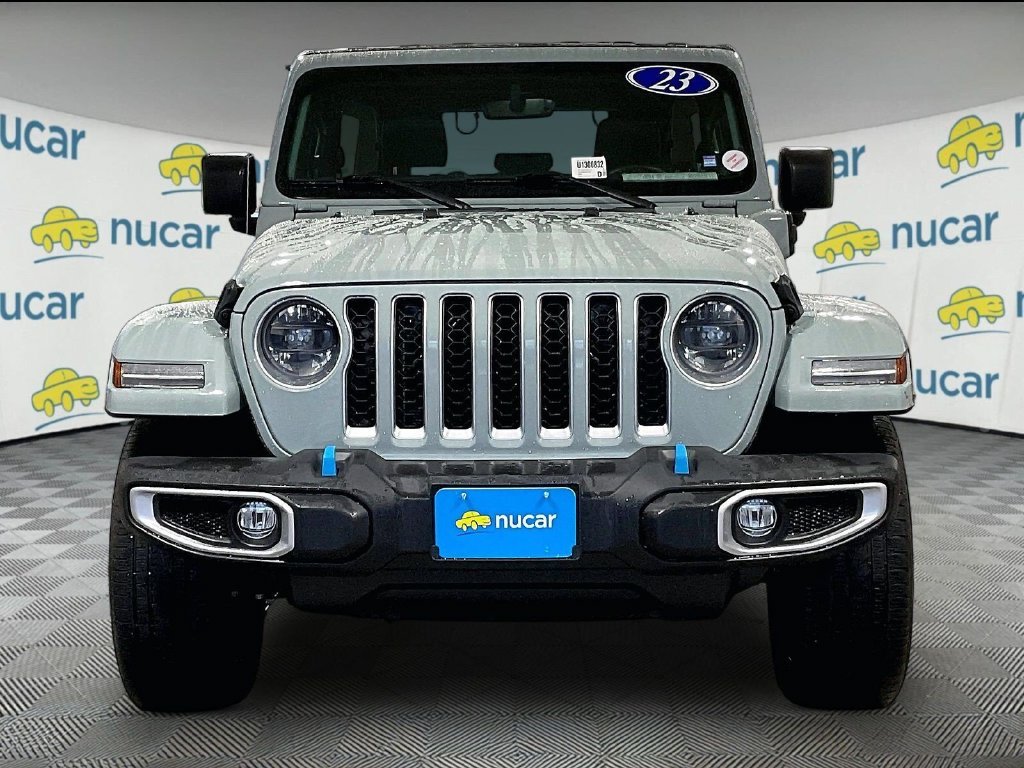 Used 2023 Gray Jeep Sahara 4xe image 2