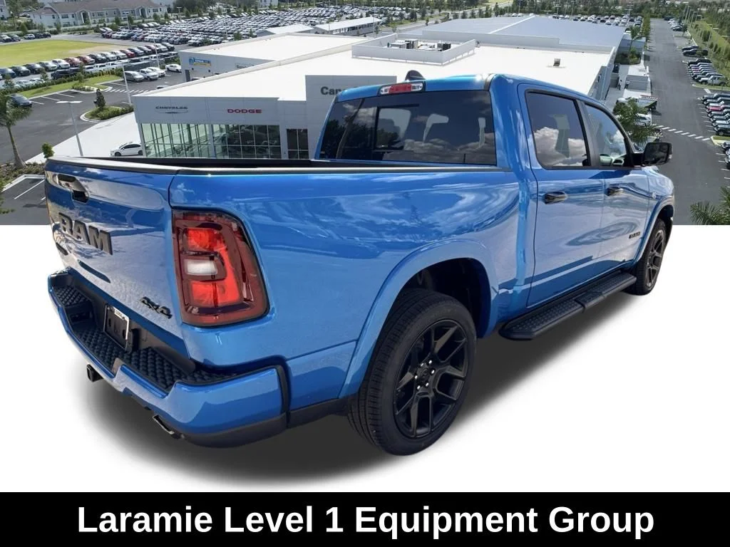 New 2026 Hydro Blue Pearl-Coat Exterior Paint RAM Laramie image 4