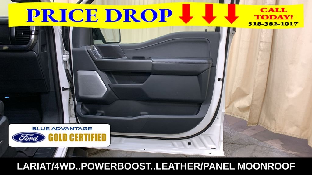 Certified Used 2025 White Metallic Ford Lariat image 12