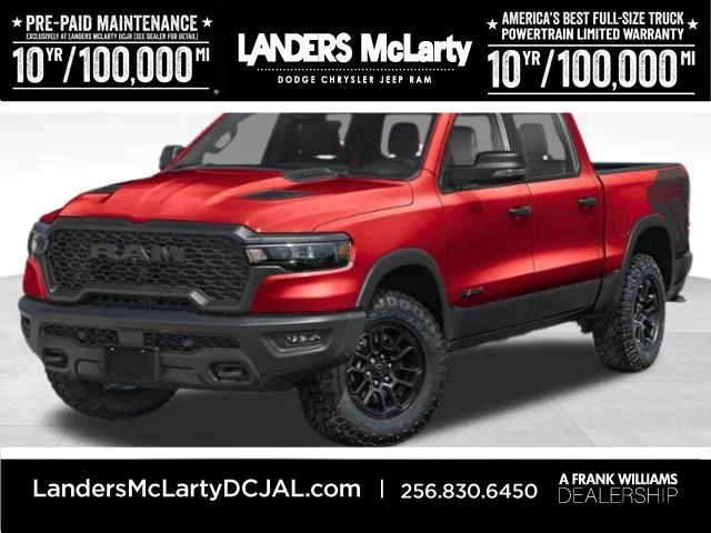 New 2026 Molten Red Pearl-Coat Exterior Paint RAM Rebel image 1
