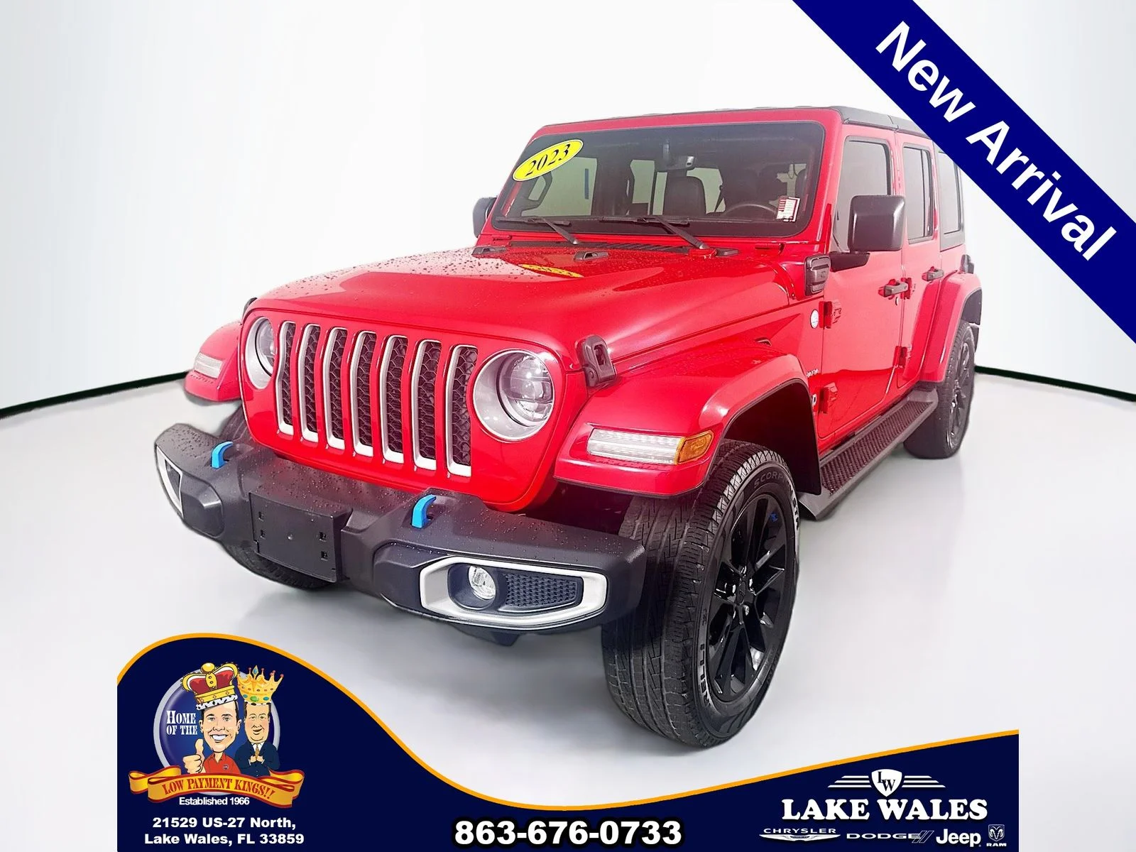 Used 2023 Red Jeep Sahara 4xe image 3