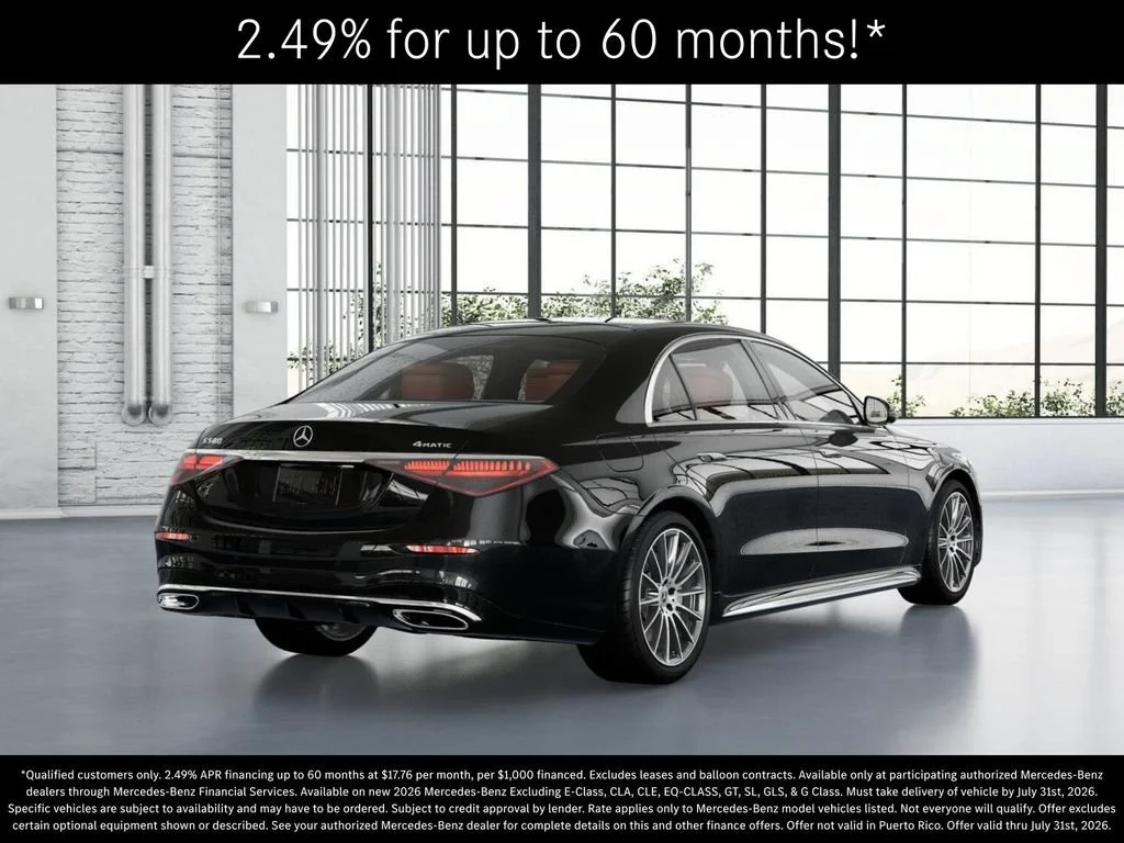 New 2026 Obsidian Black Metallic Mercedes-Benz S 580 image 64