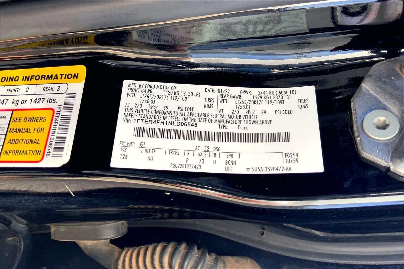 Used 2022 Shadow Black Ford XLT image 37