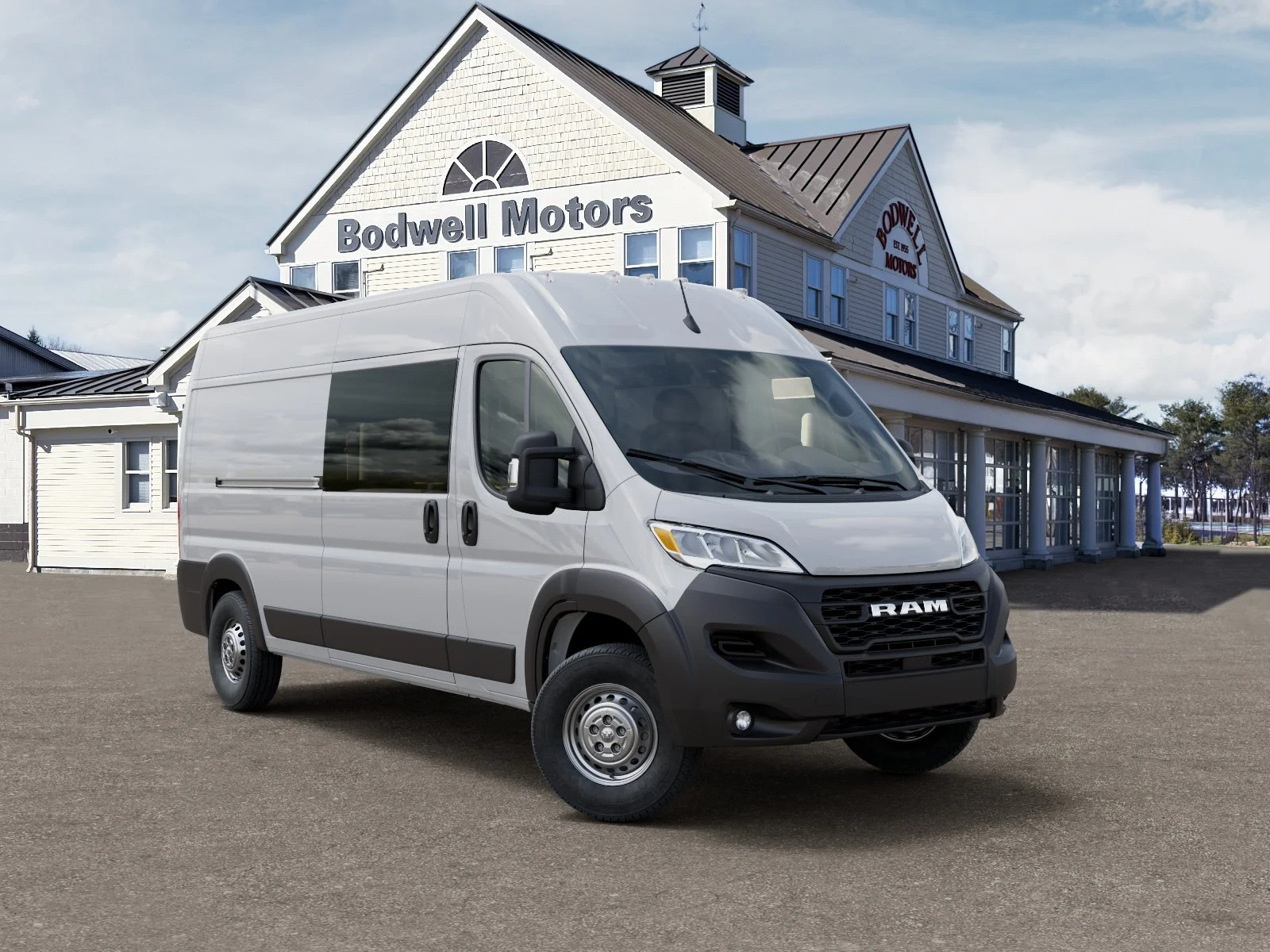 New 2026 Bright White Clear-Coat Exterior Paint RAM Cargo Van Tradesman High Roof 159" WB w/Pass Seat image 31