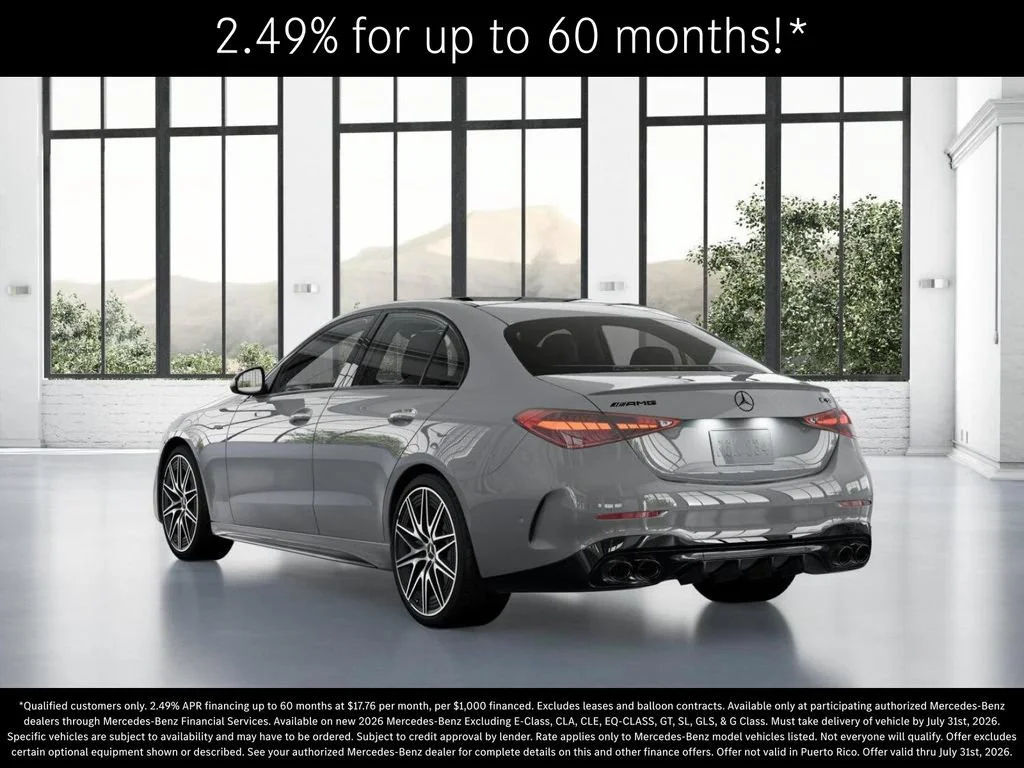 New 2026 MANUFAKTUR Alpine Grey Mercedes-Benz AMG® C 43 4MATIC Sedan image 70
