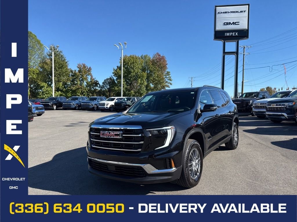Black (Ebony Twilight Metallic) 2025 GMC Acadia Elevation FWD SUV / Crossover Front-Wheel Drive