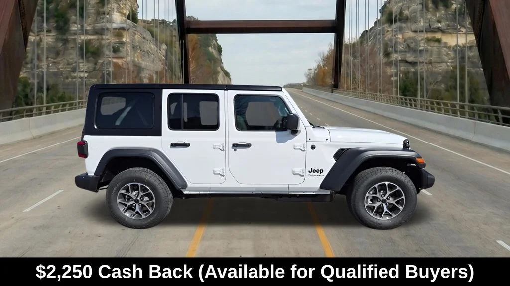 New 2026 Bright White Clear-Coat Exterior Paint Jeep Sport S image 13