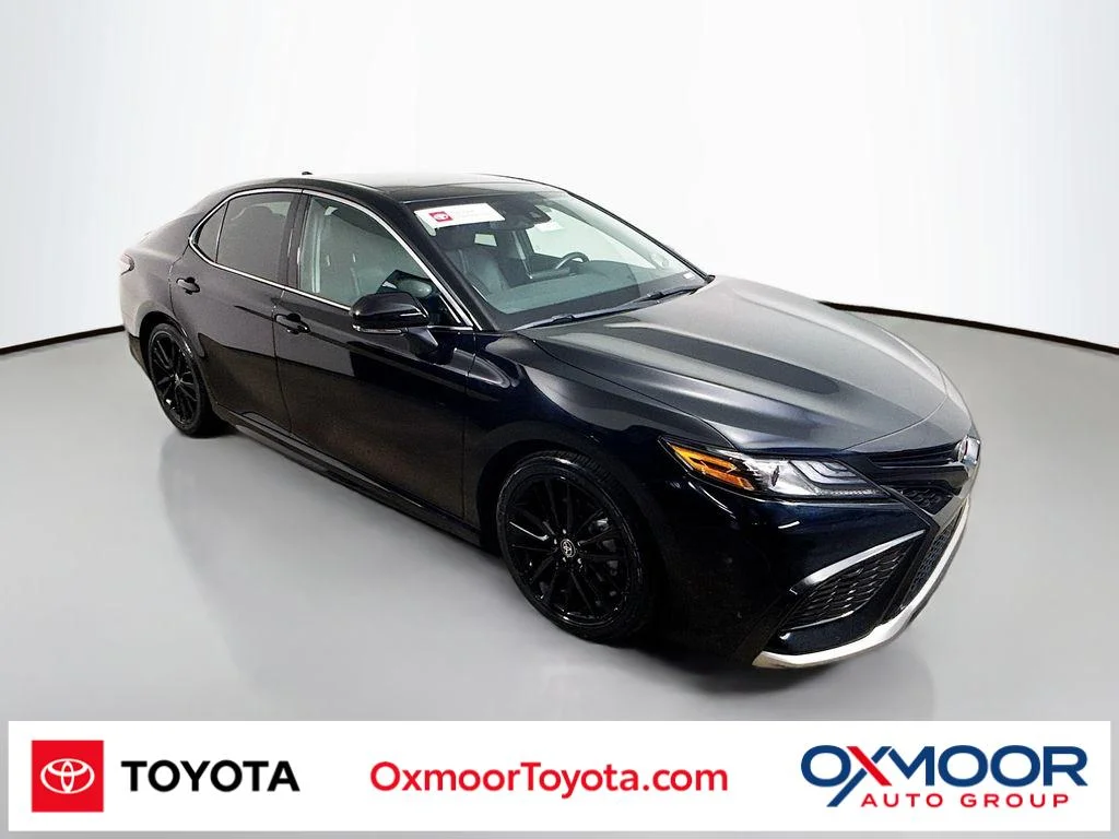 Used 2024 Midnight Black Metallic Toyota XSE V6 image 1