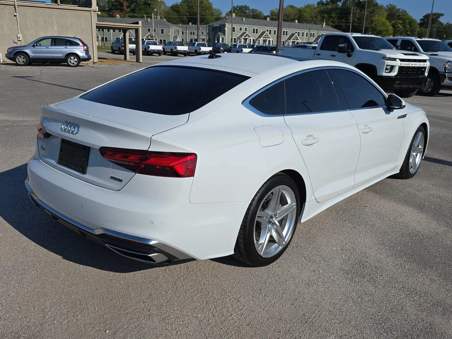 Used 2021 Glacier White Metallic Audi S line Premium Plus image 3