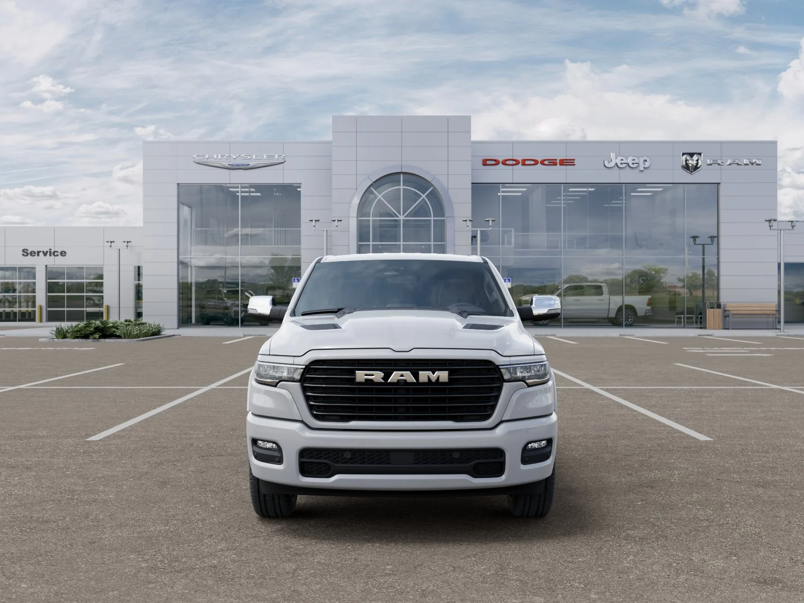 New 2026 Bright White Clear-Coat Exterior Paint RAM Laramie image 33