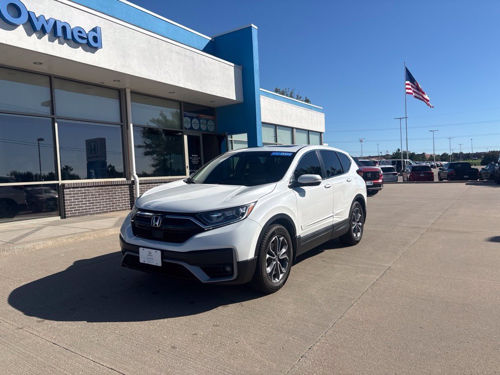 Certified Used 2022 White Honda EX-L FWD image 1