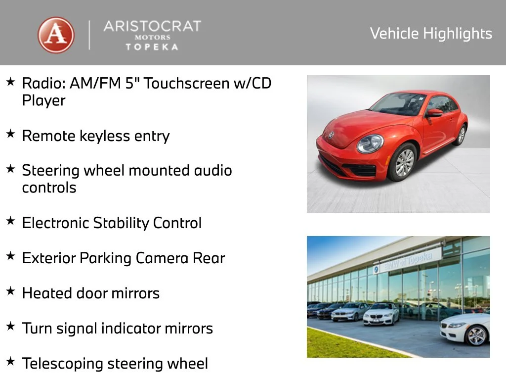 Used 2019 Volkswagen Beetle S with VIN 3VWFD7ATXKM708009 for sale in Kansas City