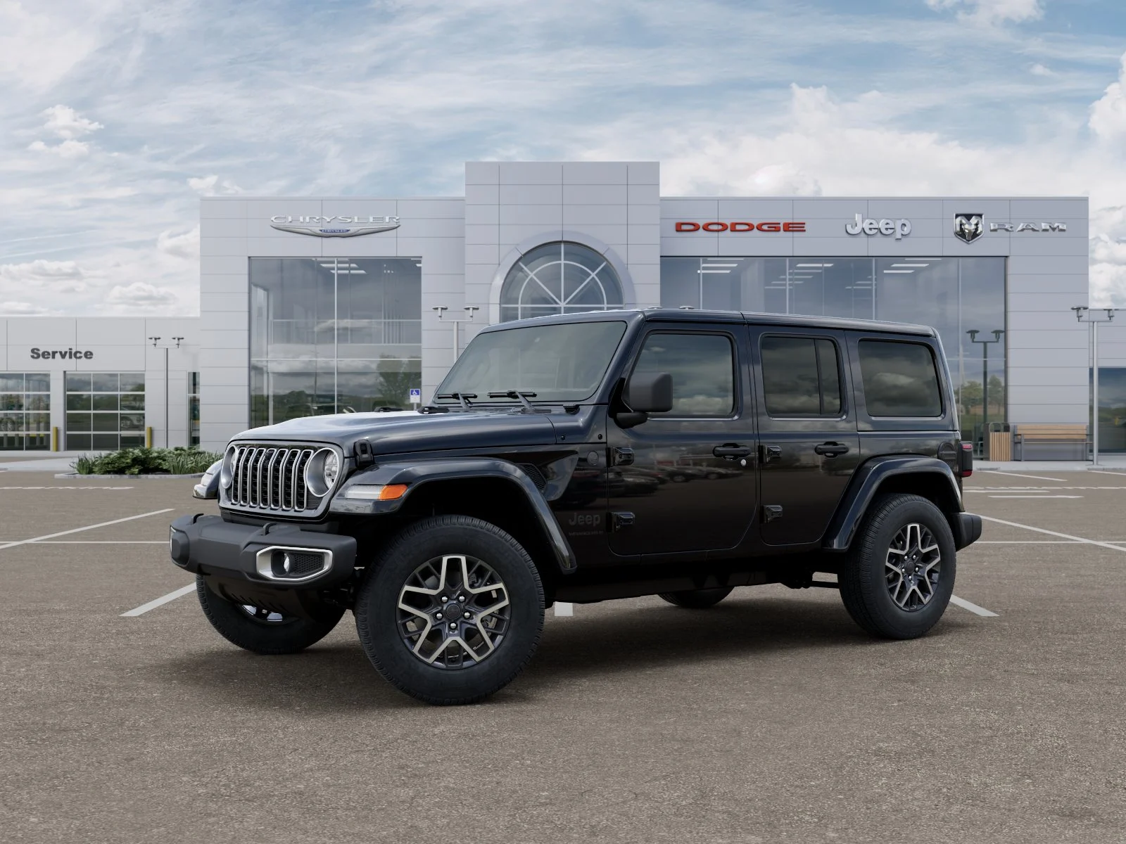 New 2025 Black Clear-Coat Exterior Paint Jeep Sahara image 14