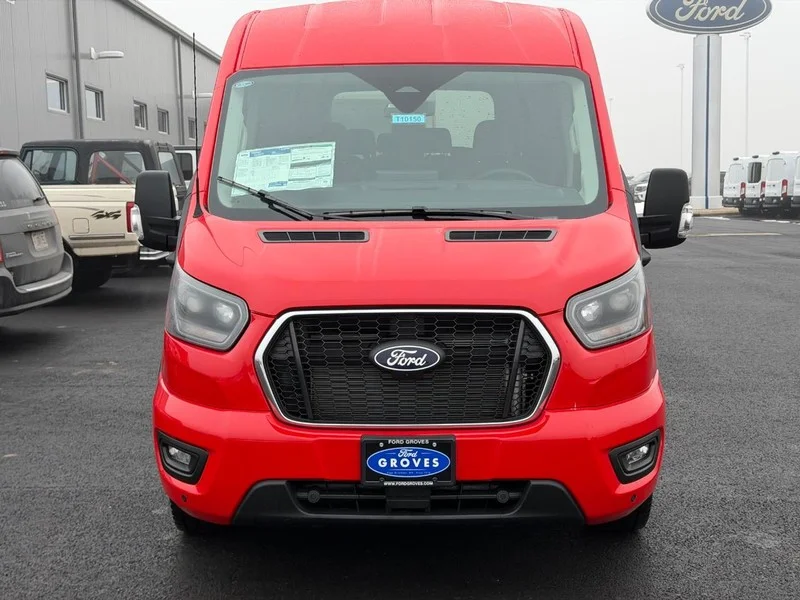 New 2026 Race Red Ford Passenger Van XLT image 2