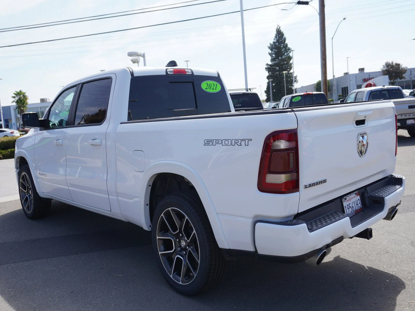 Used 2021 Bright White Clearcoat Ram Laramie image 10