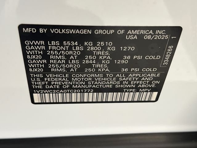 New 2026 White Volkswagen 2.0T SE w/Technology image 21