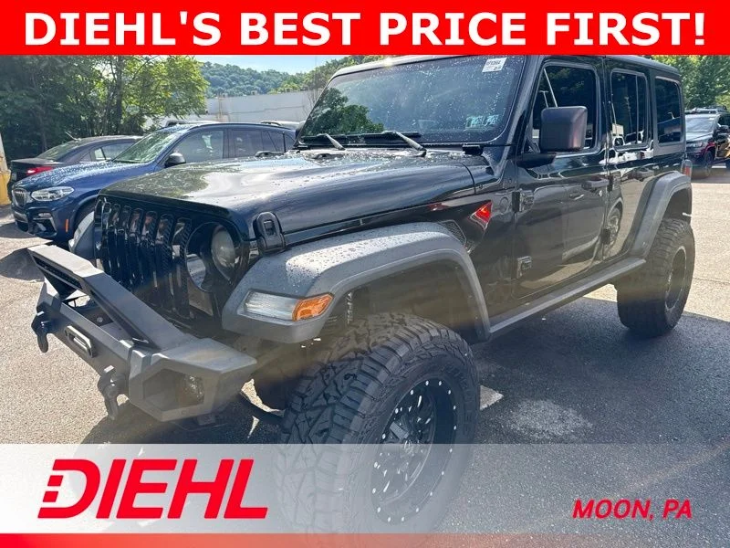 Used 2018 Black Jeep Unlimited Sport S image 2