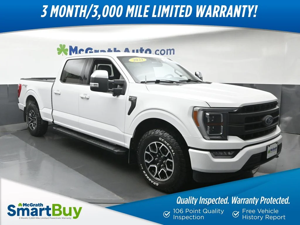 Used 2021 White Ford Lariat image 1