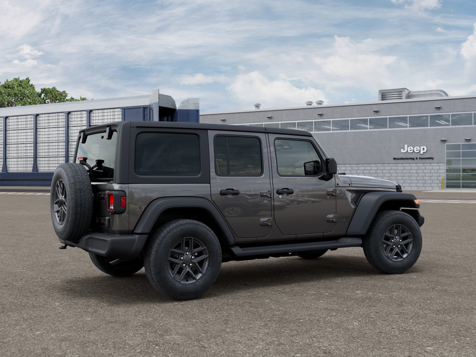 New 2026 Granite Crystal Metallic Clear-Coat Exterior Paint Jeep Sport S image 2