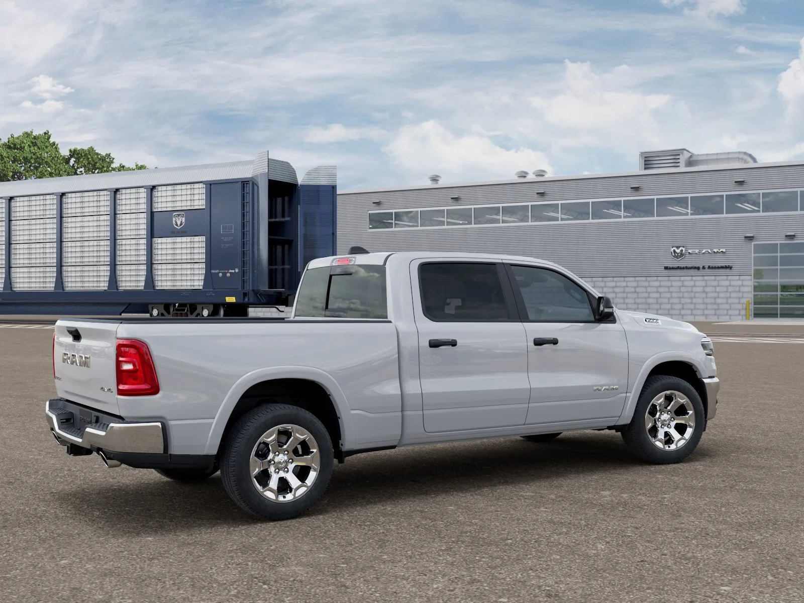 New 2026 Bright White Clear-Coat Exterior Paint RAM BIG HORN image 2