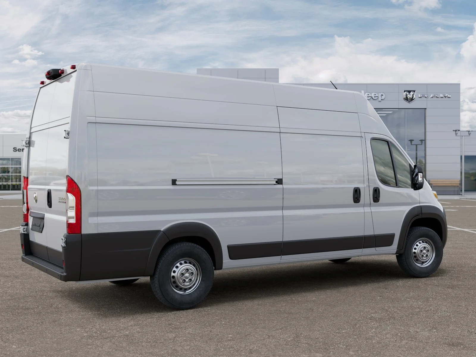 New 2026 Bright White Clearcoat RAM Super High Roof image 31