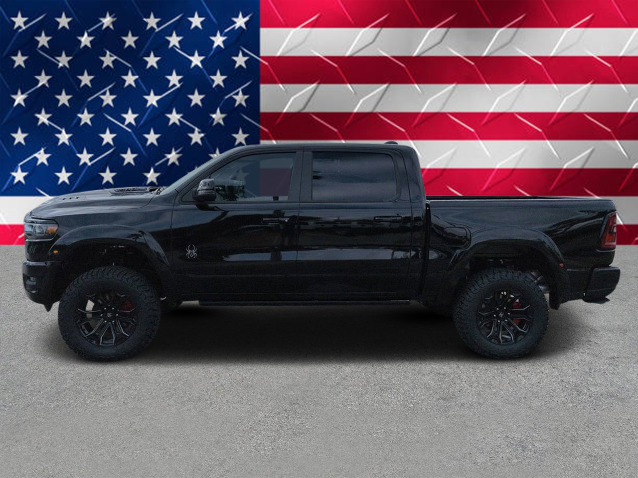 New 2026 Diamond Black Crystal Pearlcoat RAM Big Horn image 5