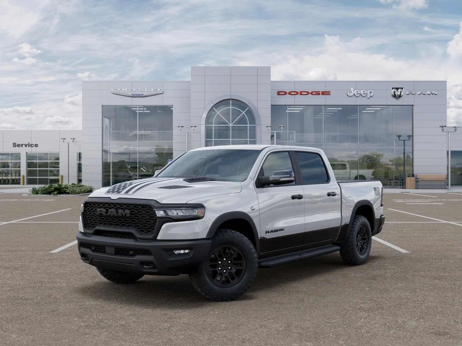 New 2026 Bright White Clear-Coat Exterior Paint RAM Rebel image 37