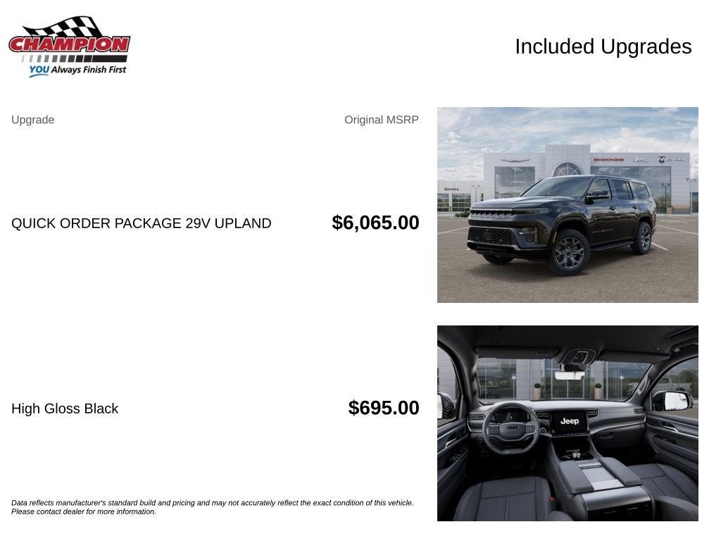 New 2026 High Gloss Black Jeep Upland image 6