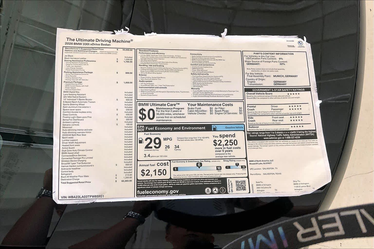 New 2026 Jet Black BMW 330i xDrive image 19