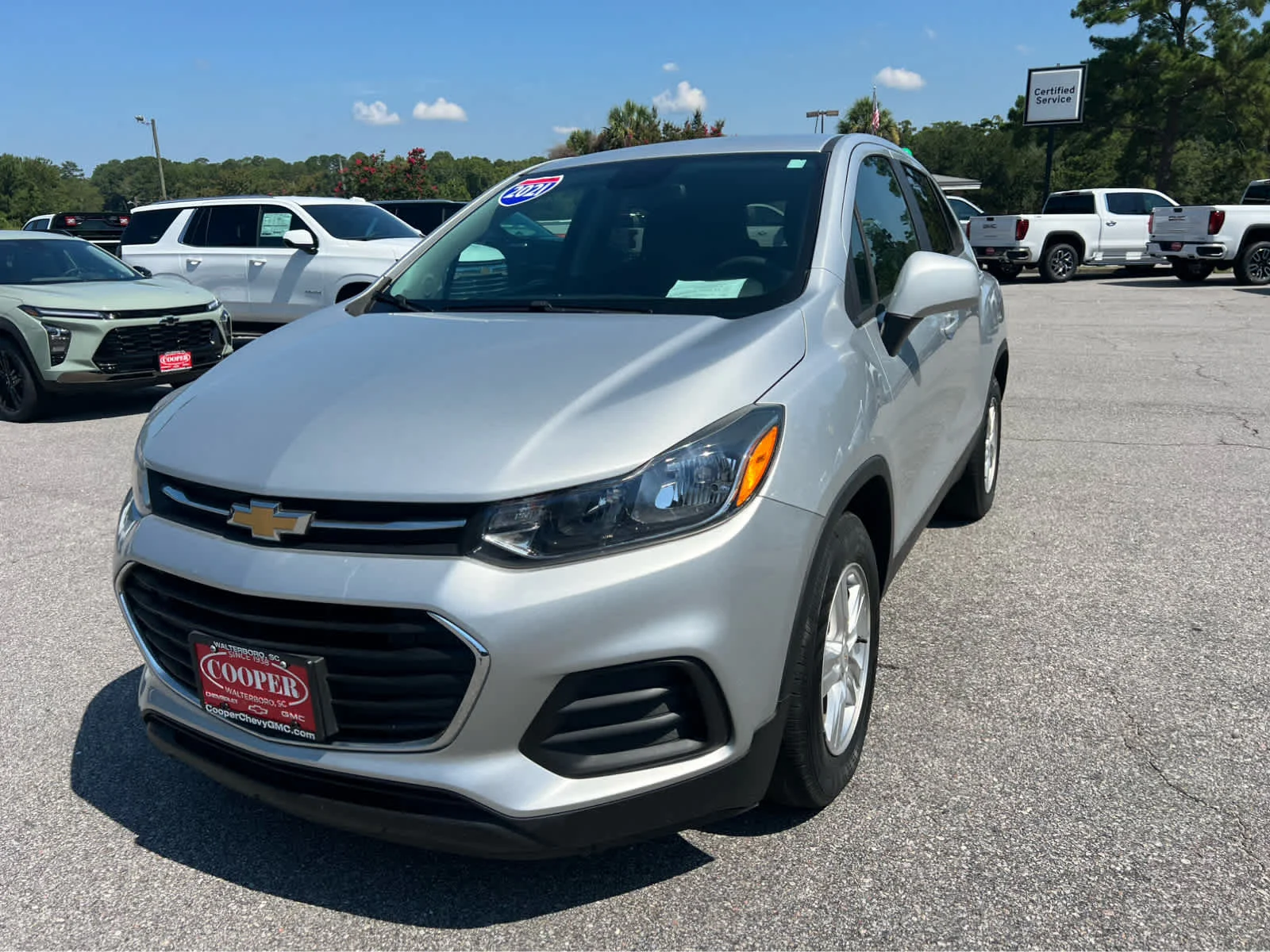 Used 2021 SILVER ICE METALLIC Chevrolet LS image 1