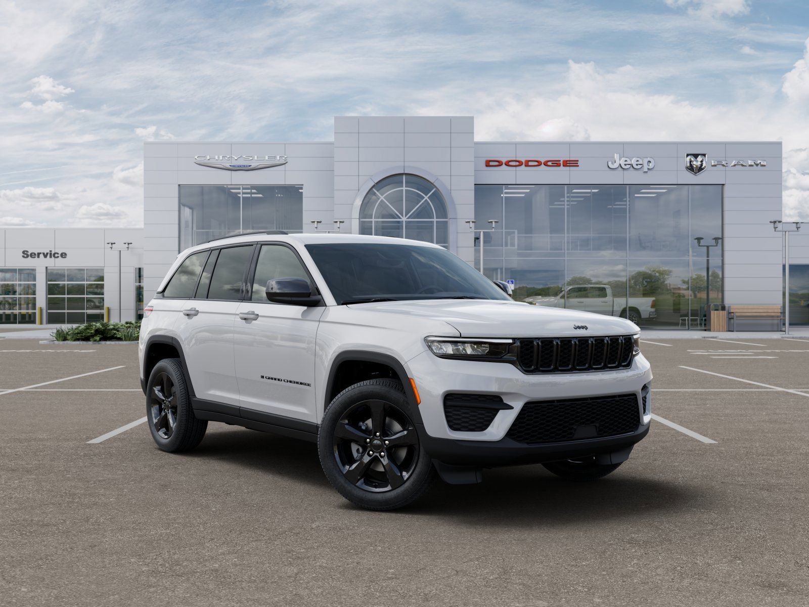 New 2025 Bright White Clear-Coat Exterior Paint Jeep Altitude image 5
