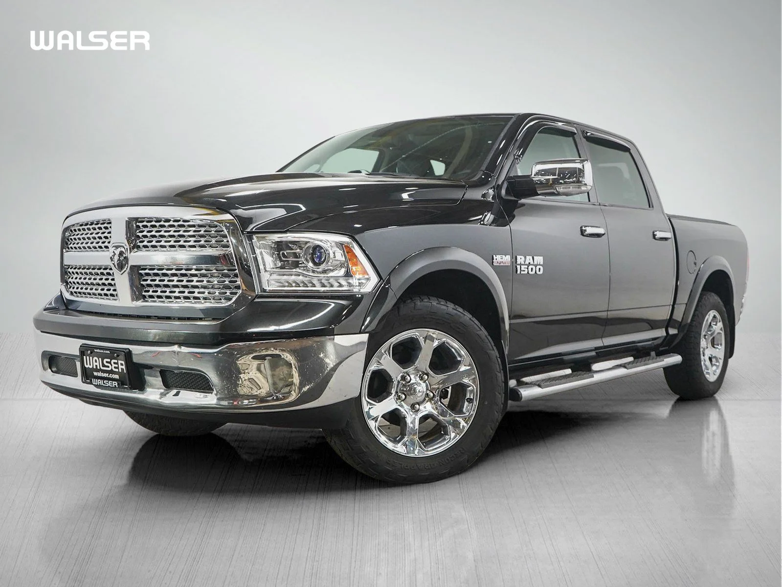 Used 2017 Brilliant Black Crystal Pearlcoat Ram Laramie image 1