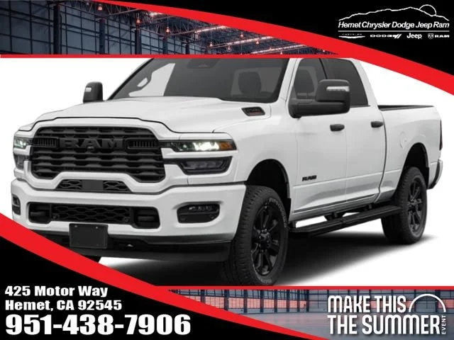 New 2027 Bright White Clearcoat RAM Big Horn Night Edition image 1