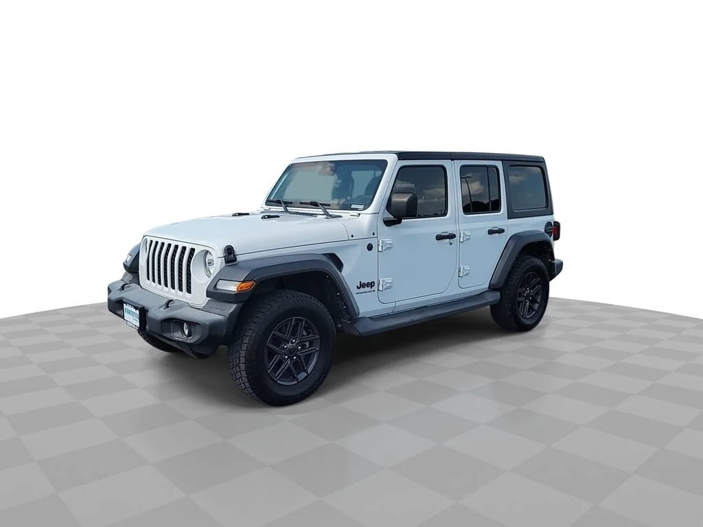 Used 2024 White Jeep 4-Door Sport S 4x4 image 4