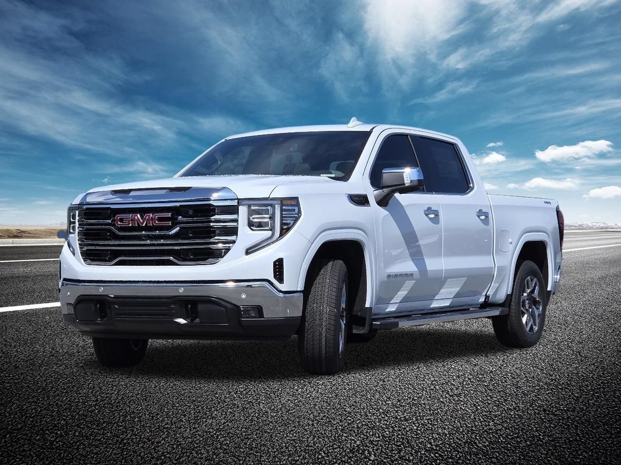 New 2026 Glacier White Tricoat GMC SLT image 16