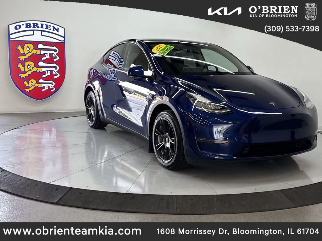 Used 2023 Deep Blue Metallic Tesla Long Range image 1