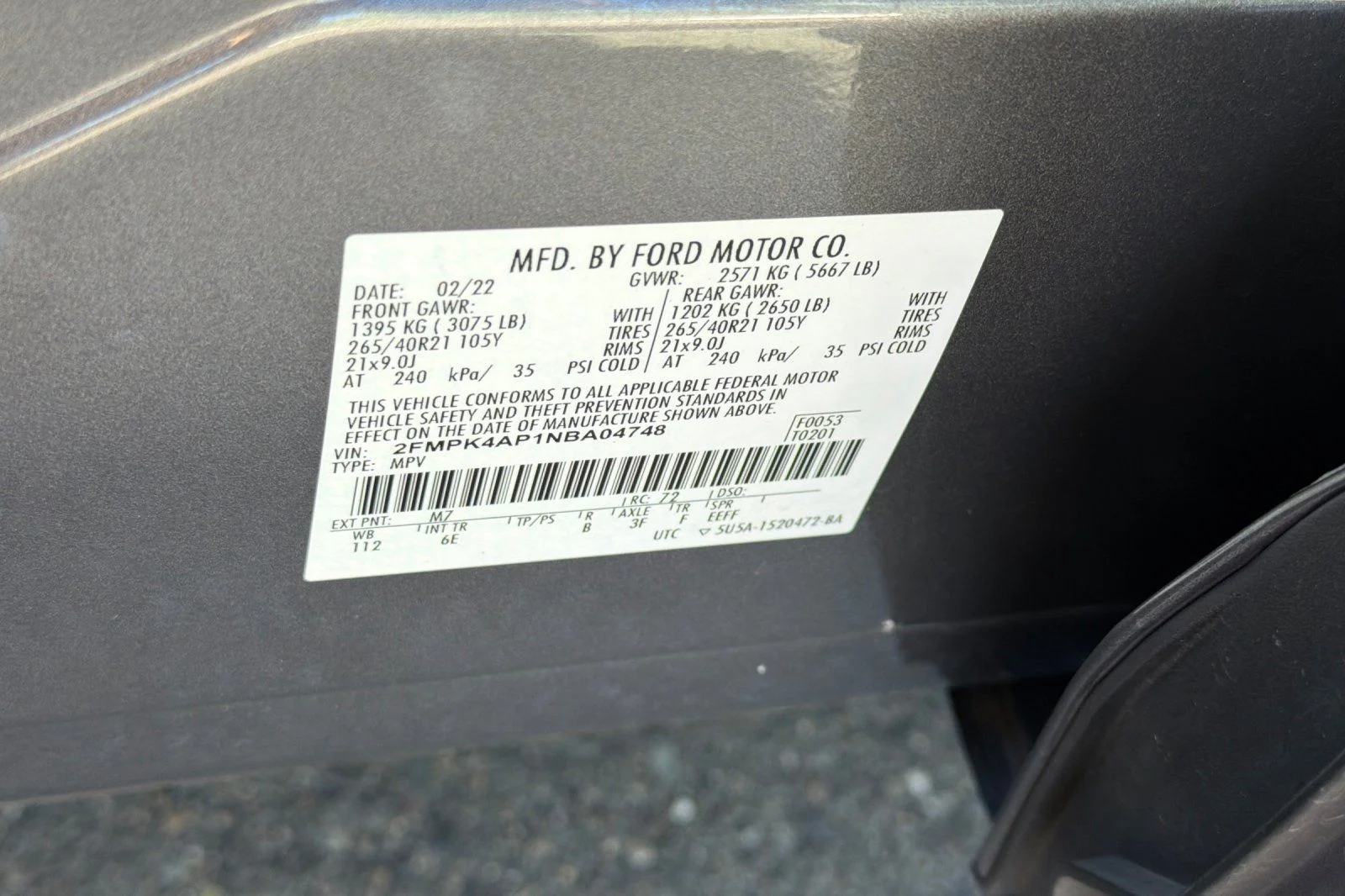 Used 2022 Carbonized Gray Metallic Ford ST image 31