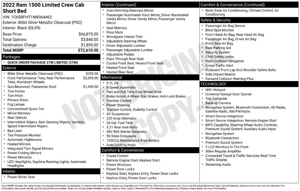 Used 2022 Silver Ram Limited image 27