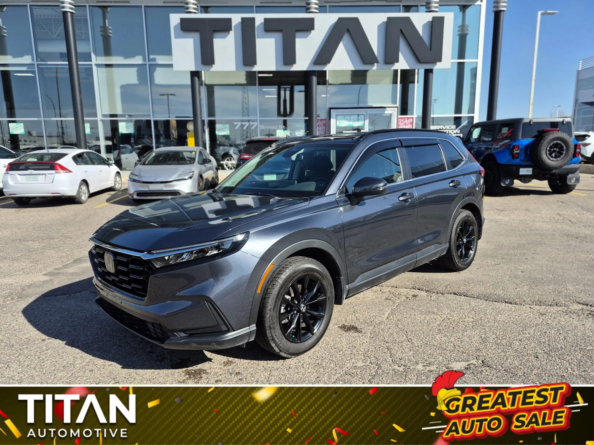 Certified Used 2024 Meteoroid Grey Metallic Honda Sport AWD*Htd Seats | Sunroof | Htd Wheel | Adaptive Cruise | Remote Start | CarPlay | Park Assist image 1
