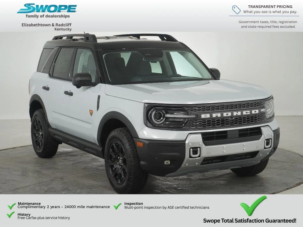 New 2026 Space White Metallic Ford Badlands® image 1