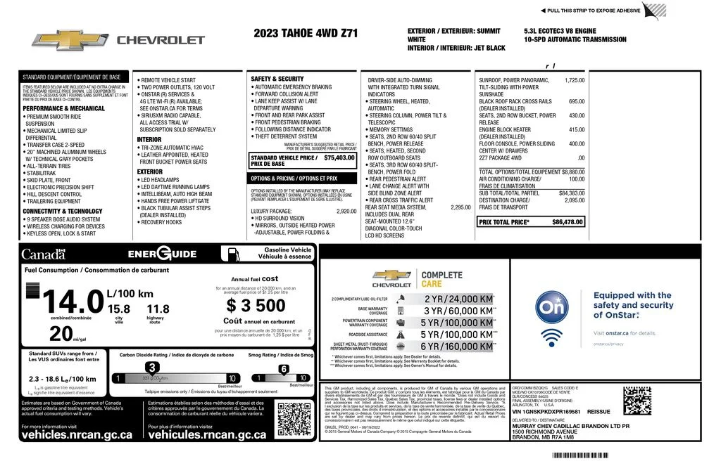 Used 2023 White Chevrolet Z71 image 3
