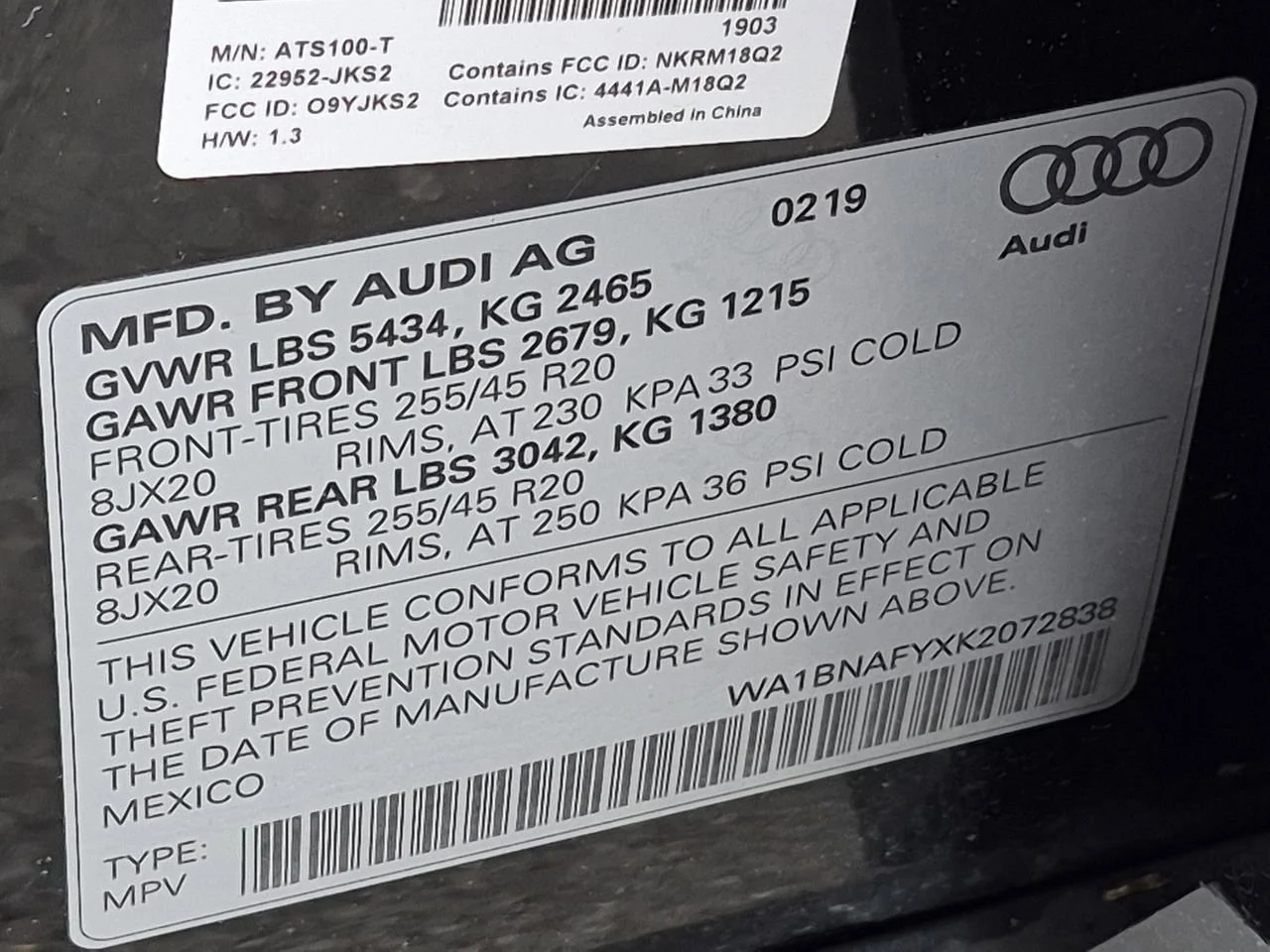 Used 2019 Black Audi Premium Plus image 35